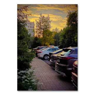 Golden Hour Table Card by Sotnichenko – Customise