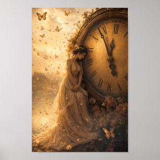 Golden Hour Timekeeper Enchantment Poster