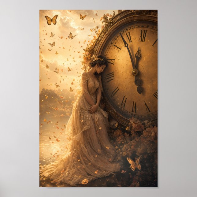 Golden Hour Timekeeper Enchantment Poster (Front)