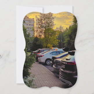 Golden Hour Urban Curve Card – Customisable
