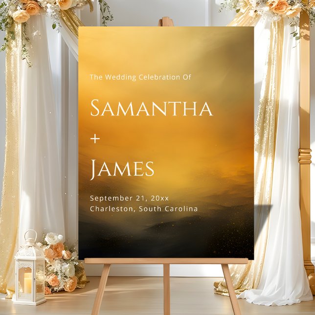 Golden Hour Welcome – Warm Sunset Palette Acrylic Sign (Creator Uploaded)