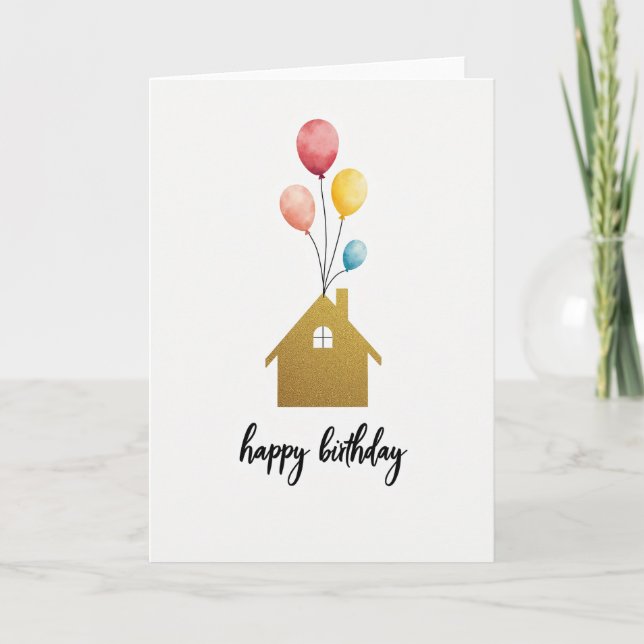 Golden House Birthday Card (Front)