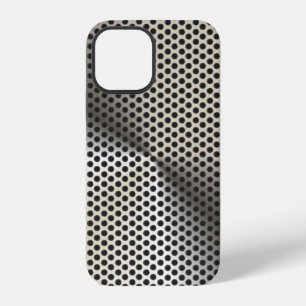 Golden Hued Perforated Metal Look iPhone 12 Case