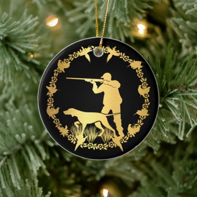 Golden hunter ceramic tree decoration (Tree)