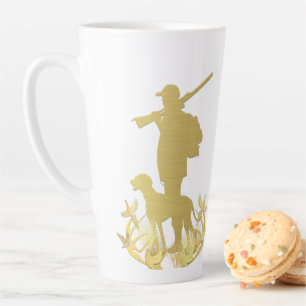 Golden hunter latte mug