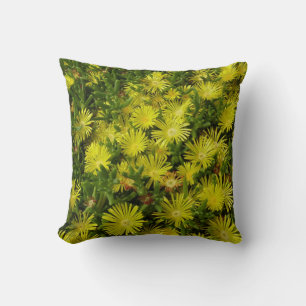 Golden Ice Plant Yellow Flowers Cushion