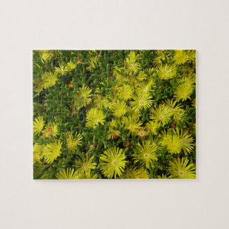 Golden Ice Plant Yellow Flowers Jigsaw Puzzle