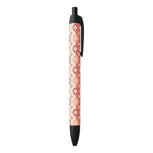 Golden ikat geometric pattern black ink pen (Bottom (Vertical))