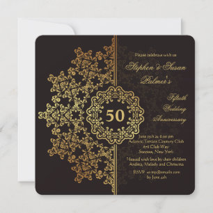 Golden Impression Invitation
