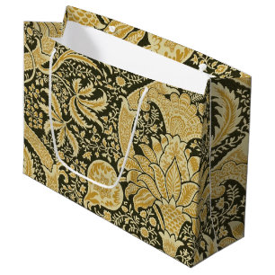 Golden Indian Pattern, William Morris Large Gift Bag