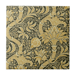 Golden Indian Pattern, William Morris Tile