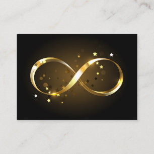 Golden Infinity Symbol Appointment Card