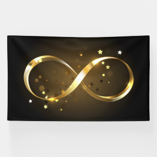 Golden Infinity Symbol Banner