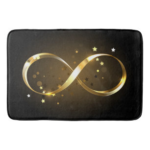 Golden Infinity Symbol Bath Mat