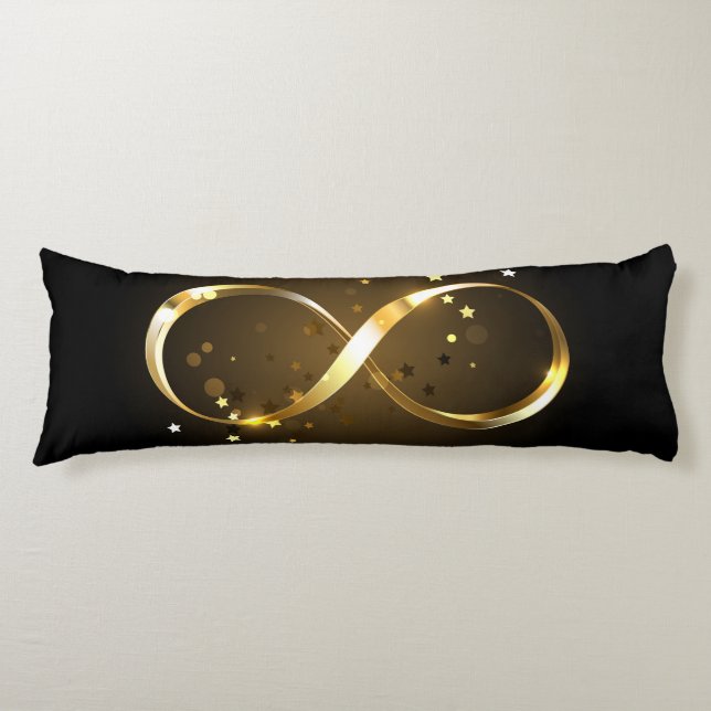 Golden Infinity Symbol Body Cushion (Front)