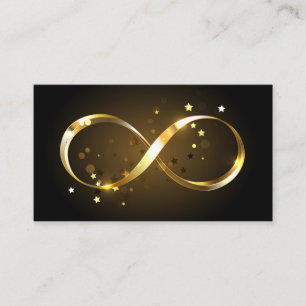 Golden Infinity Symbol Calling Card