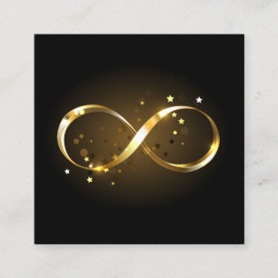 Golden Infinity Symbol Calling Card