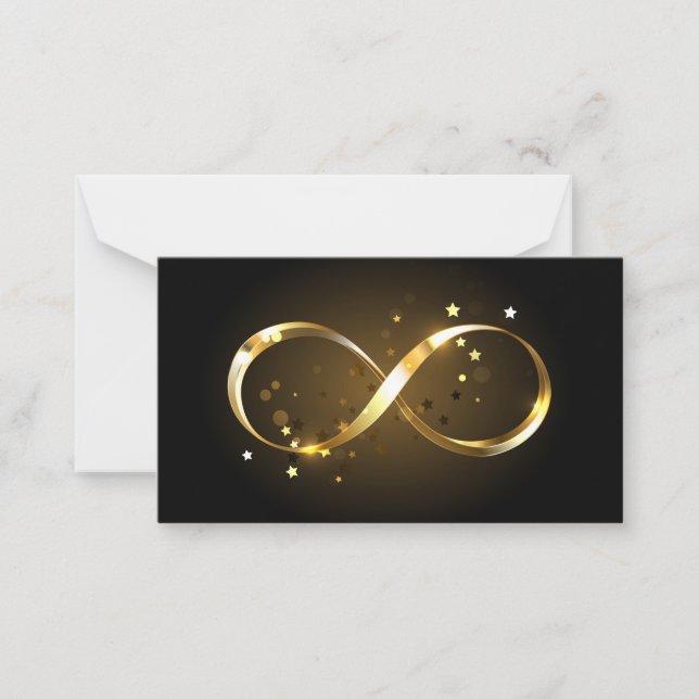 Golden Infinity Symbol Card (Front)