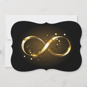 Golden Infinity Symbol Card