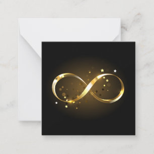 Golden Infinity Symbol Card