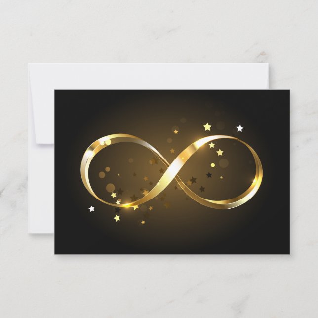 Golden Infinity Symbol Card (Front)