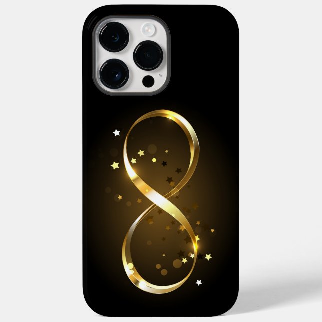 Golden Infinity Symbol Case-Mate iPhone Case (Back)