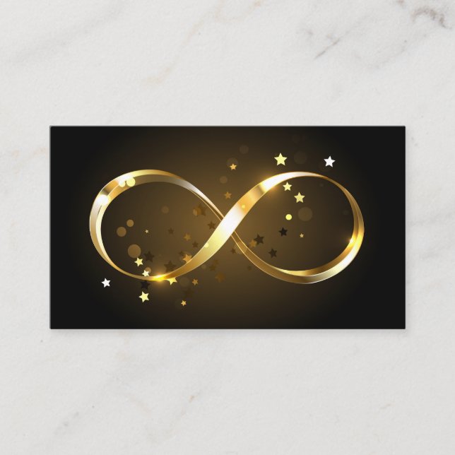 Golden Infinity Symbol Discount Card (Front)