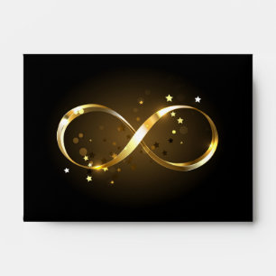 Golden Infinity Symbol Envelope