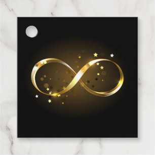 Golden Infinity Symbol Favour Tags