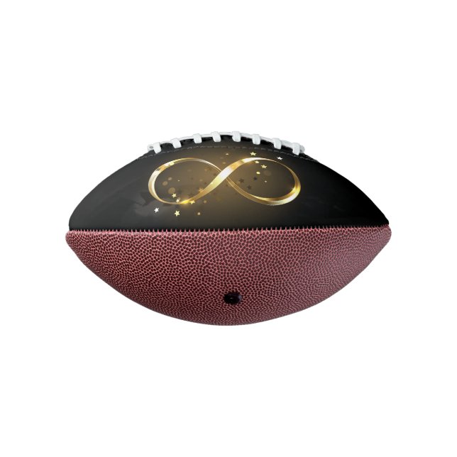 Golden Infinity Symbol Football (Rotated 270)