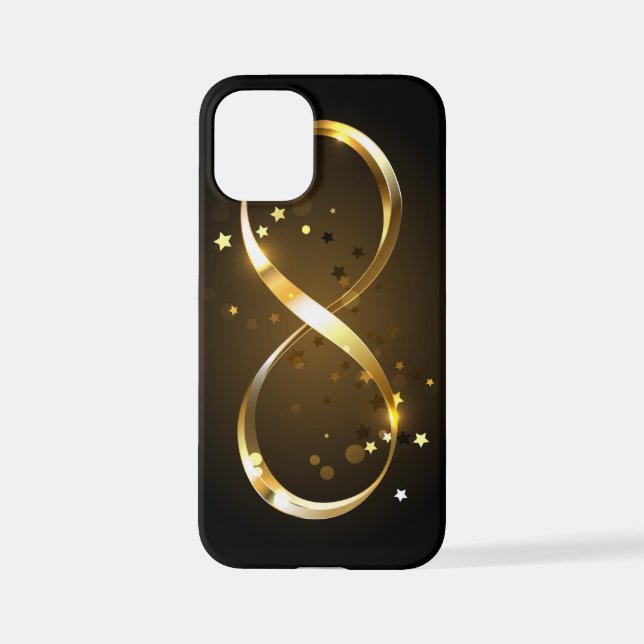 Golden Infinity Symbol iPhone Case (Back)