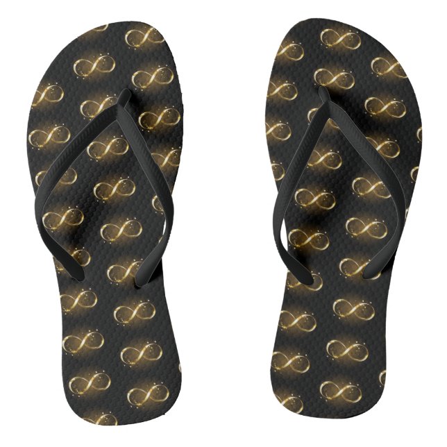 Golden Infinity Symbol Jandals (Footbed)