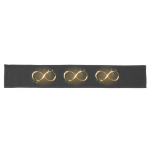 Golden Infinity Symbol Long Table Runner