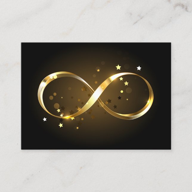 Golden Infinity Symbol Loyalty Card (Front)