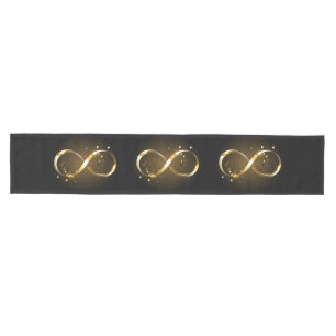 Golden Infinity Symbol Medium Table Runner
