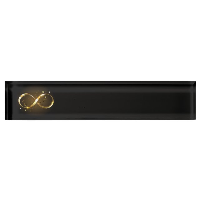 Golden Infinity Symbol Nameplate (Front)