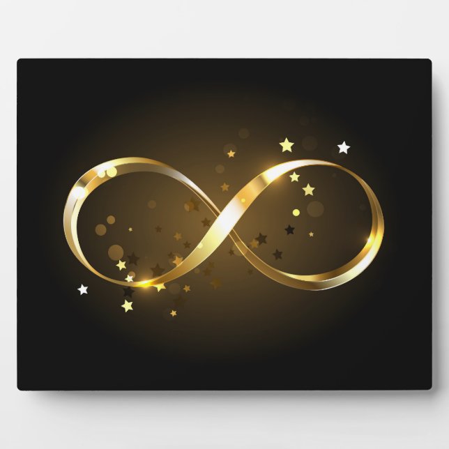 Golden Infinity Symbol Plaque (Front)