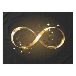 Golden Infinity Symbol Tablecloth