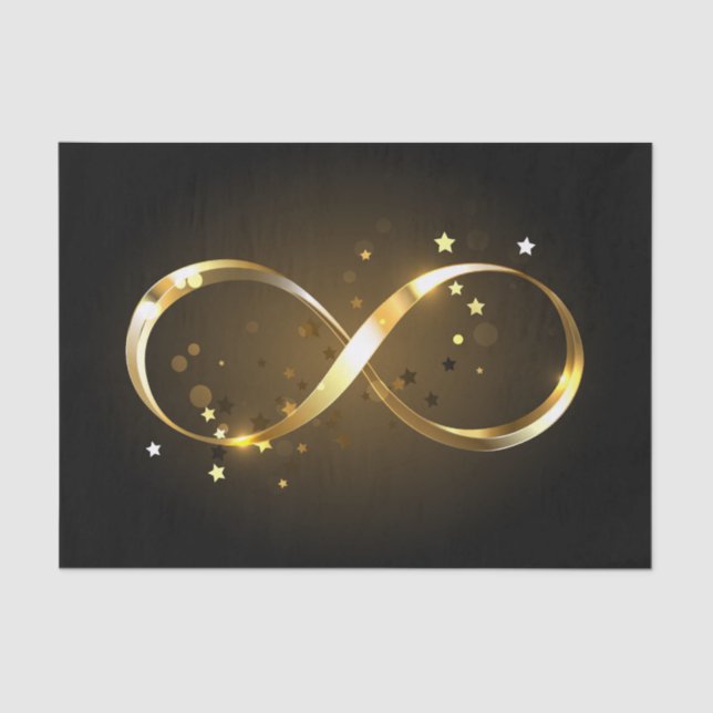 Golden Infinity Symbol Tissue Paper (Front)