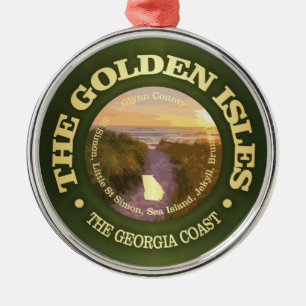 Golden Isles (C) Metal Tree Decoration