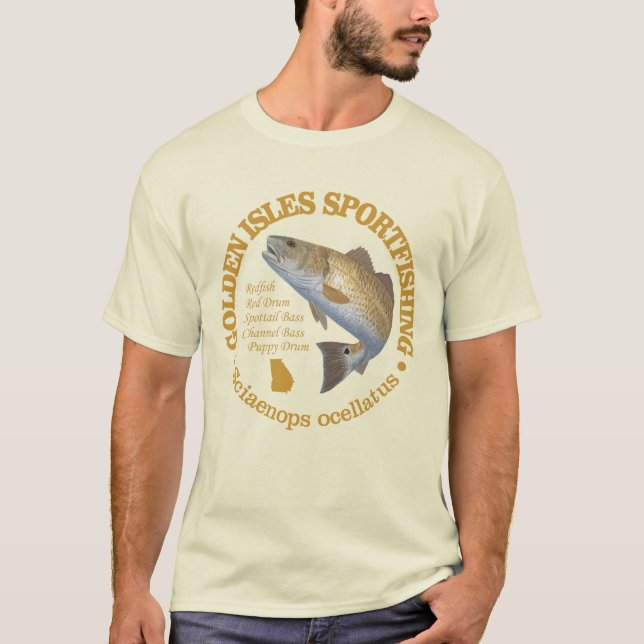 Golden Isles (redfish) T-Shirt (Front)