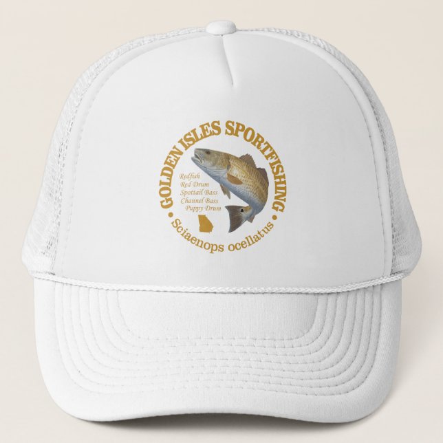 Golden Isles (redfish) Trucker Hat (Front)