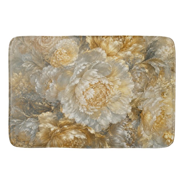 Golden Ivory Garden Bath Mat (Front)