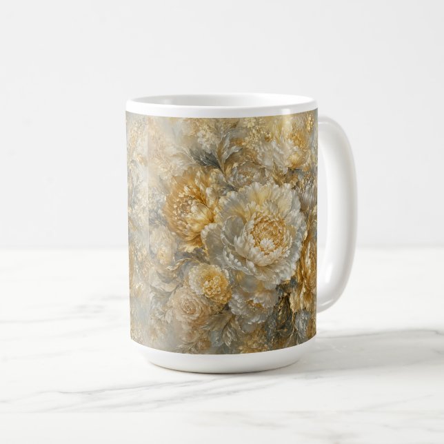 Golden Ivory Garden Coffee Mug (Front Right)