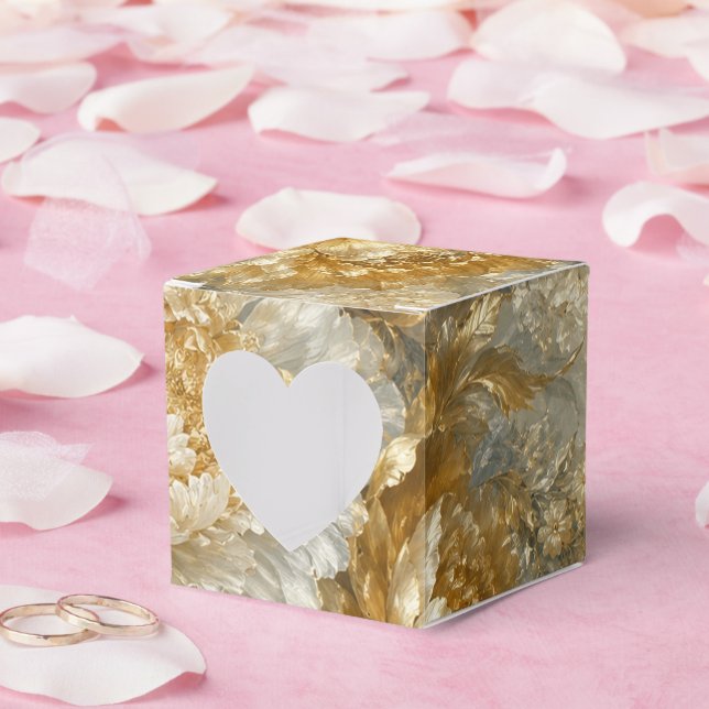 Golden Ivory Garden Favour Box (Wedding)