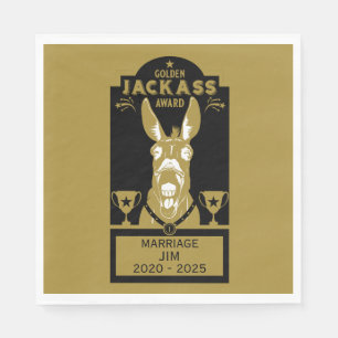 Golden Jackass Award Napkin