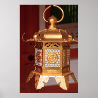 Golden Japanese Lantern