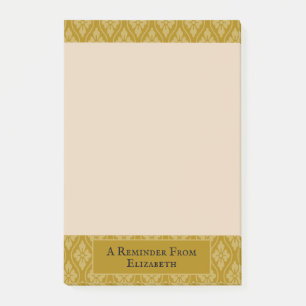 Golden Japanese Scroll Personalised Post-it Notes