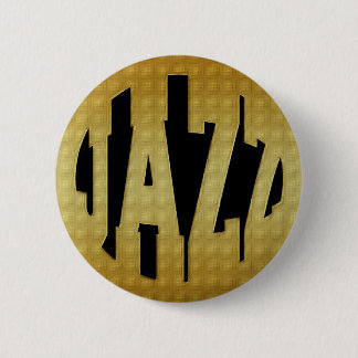 GOLDEN JAZZ 6 CM ROUND BADGE