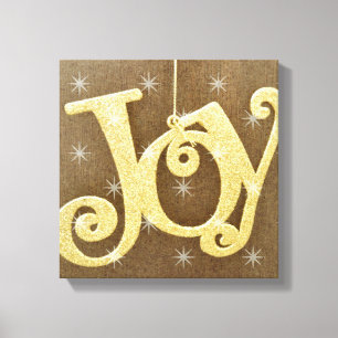 Golden Joy Christmas Canvas Print